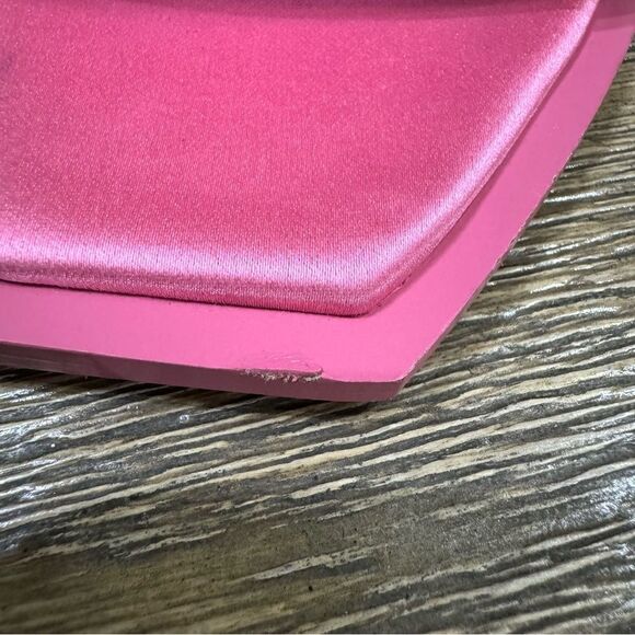 Alexander McQueen Stiletto Sandal Heels Pink Calf Leather Satin US 6.5 / 36.5 - Picture 7 of 16